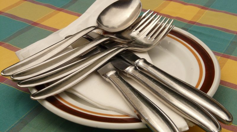 cutlery, knife, fork