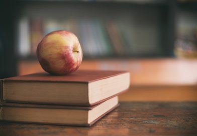apple, gift, teacher